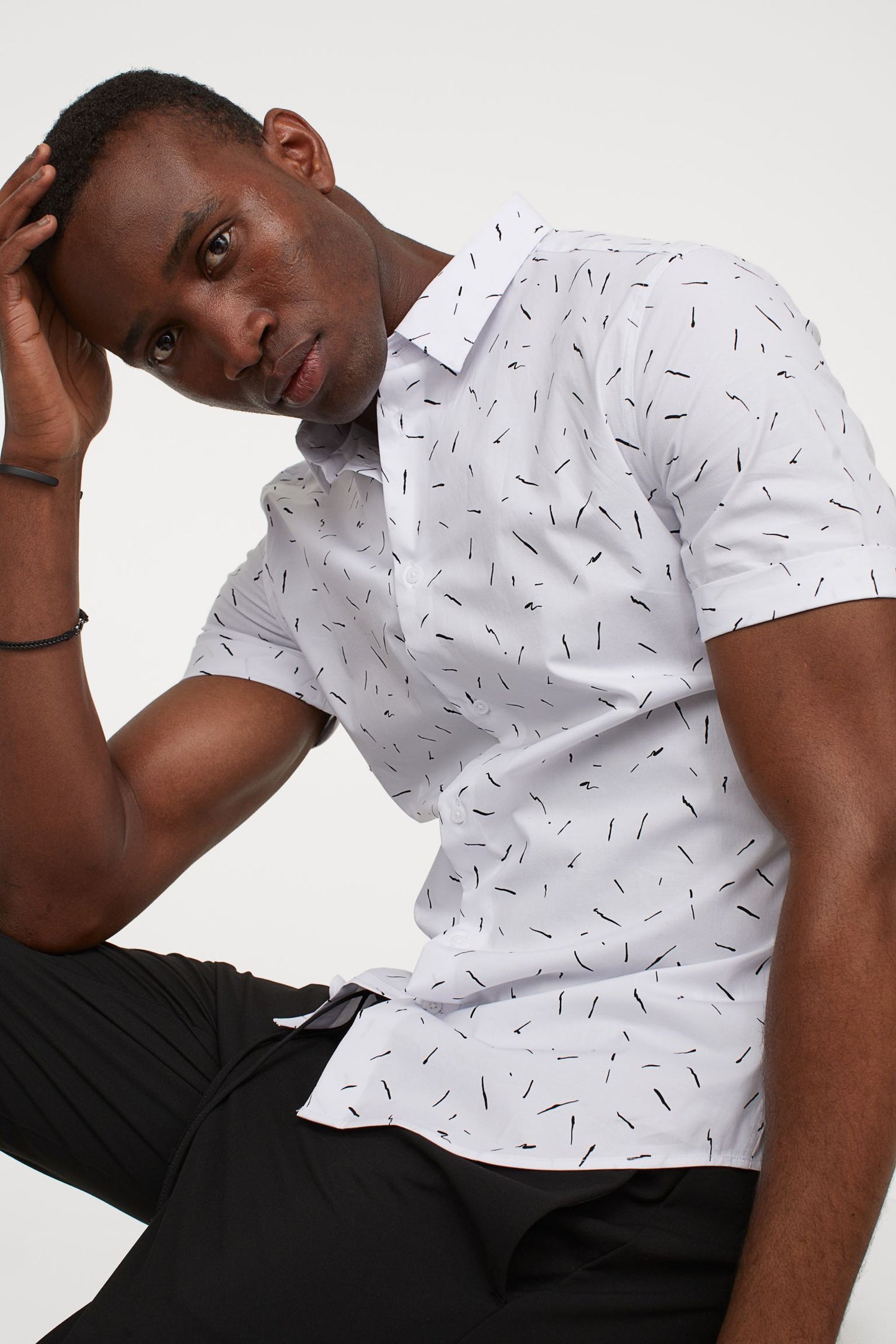 Muscle Fit Cotton Shirt