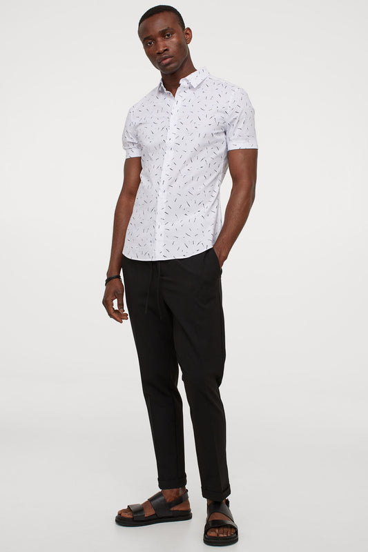 Muscle Fit Cotton Shirt